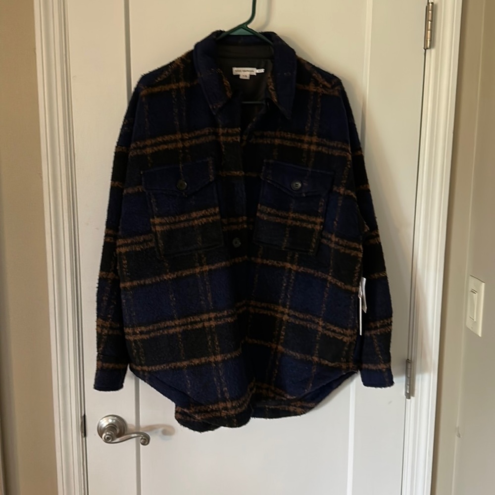 Good American Plaid Shacket